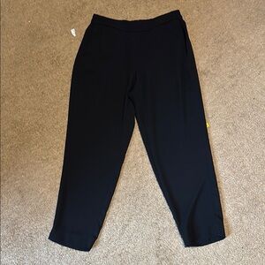 J. Crew Black Cropped Ankle Pants Relaxed Fit